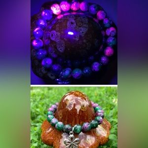 Handmade Northern Lights Agate Genuine Crystal Bracelet buy 2, get 1 FREE